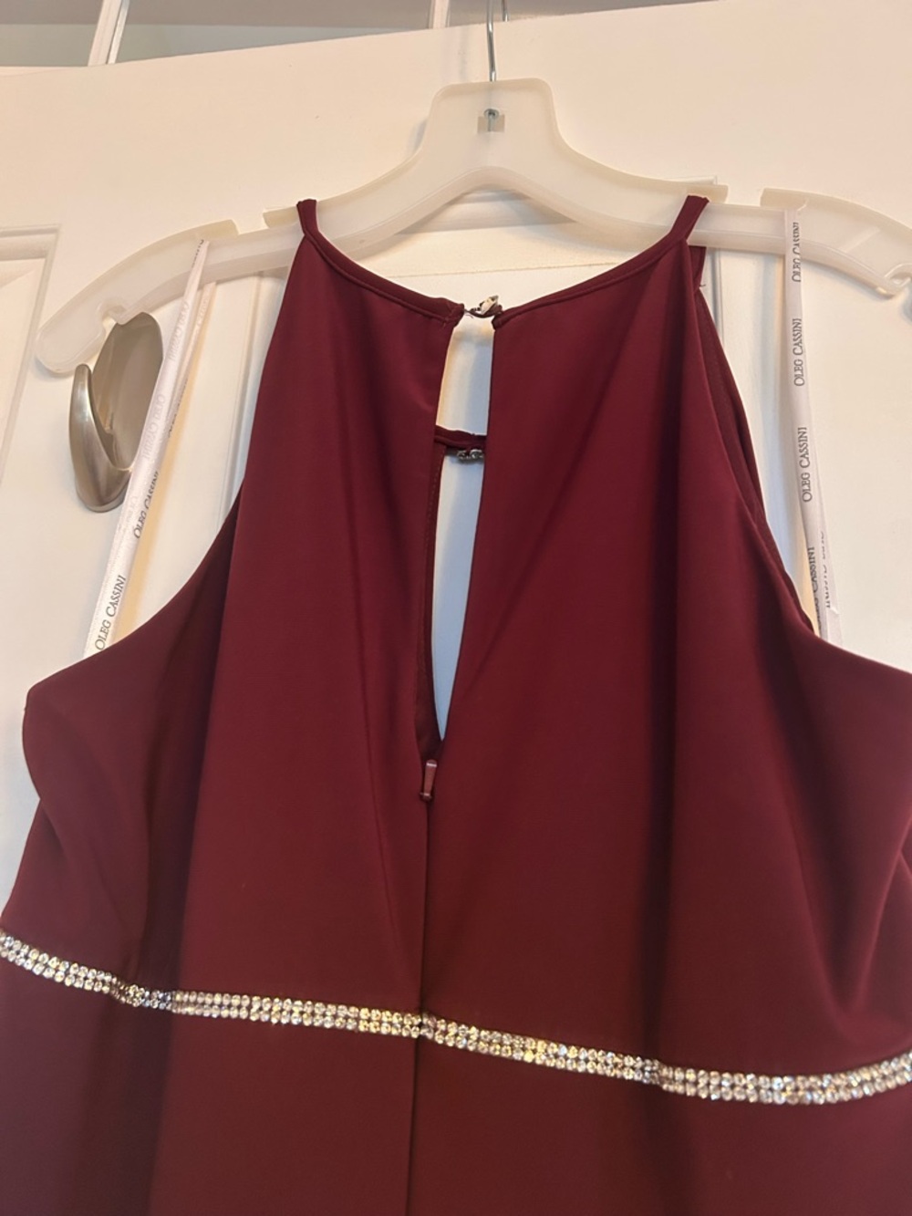 NWOT maroon floor length dress✨ - Picture 8 of 10